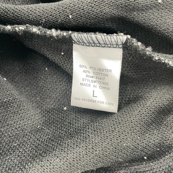 Emelia L Black White 3/4 Sleeve pullover Knit Sweater - Picture 8 of 11